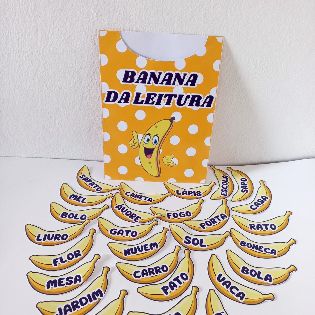 Recursos pedagógicos para leitura  BANANA DA LEITURA -30 Cards