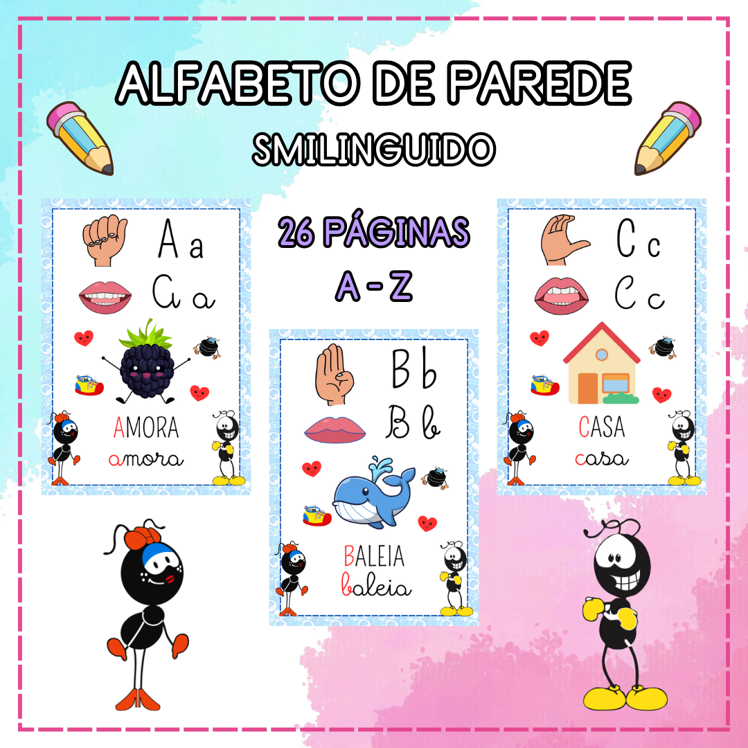 ✨ALFABETO PARA IMPRIMIR SMILINGUIDO