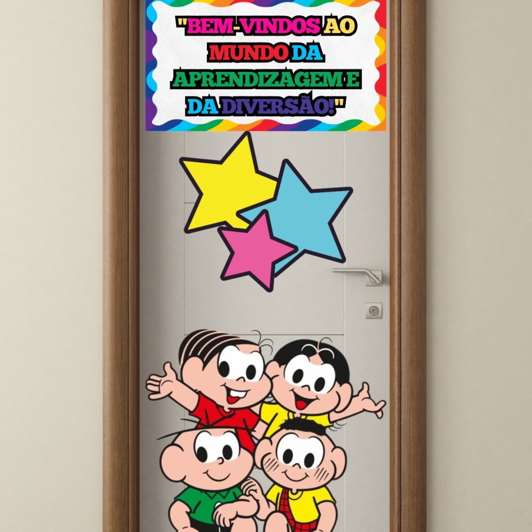 ✨PAINEL PORTA TURMA DA MÔNICA PDF PRONTO PARA IMPRESSÃO