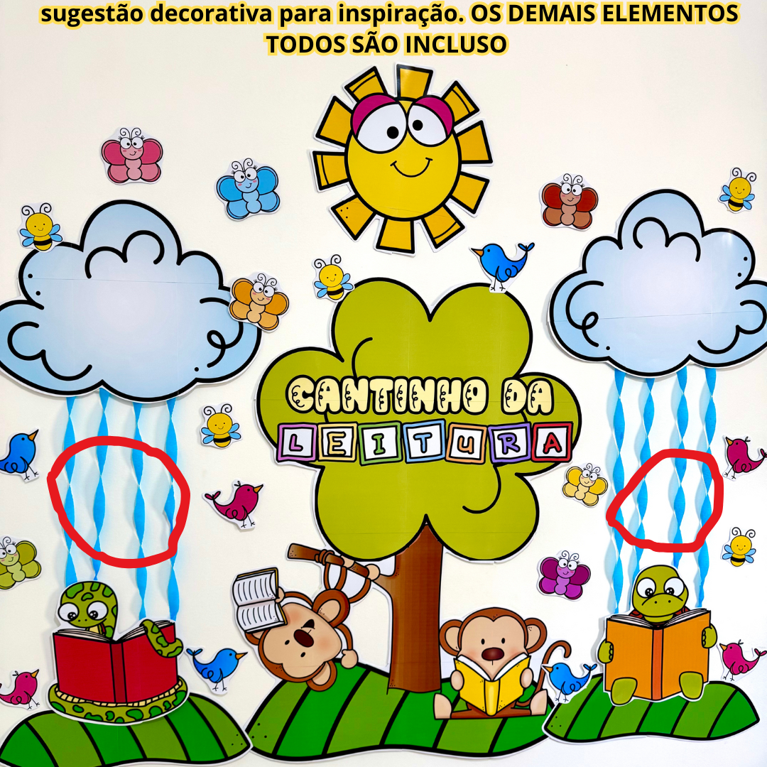 🌞Cantinho da Leitura sala de Aula para imprimir