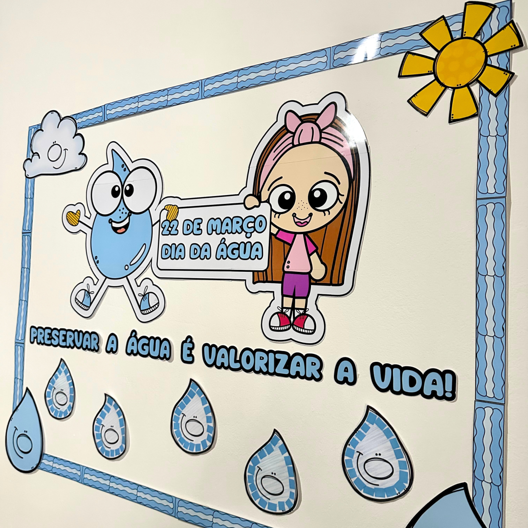 💧PAINEL DIA DA ÁGUA,KIT PARA TRABALHAR O TEMA COM CRIANÇAS DA EDUCAÇÃO INFANTIL-PRONTO PARA IMPRIMIR