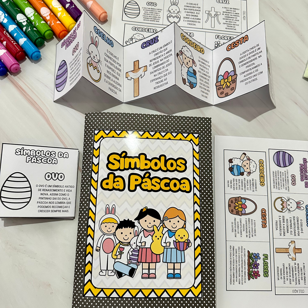 🐰SÍMBOLOS DA PÁSCOA ARQUIVO P/IMPRIMIR