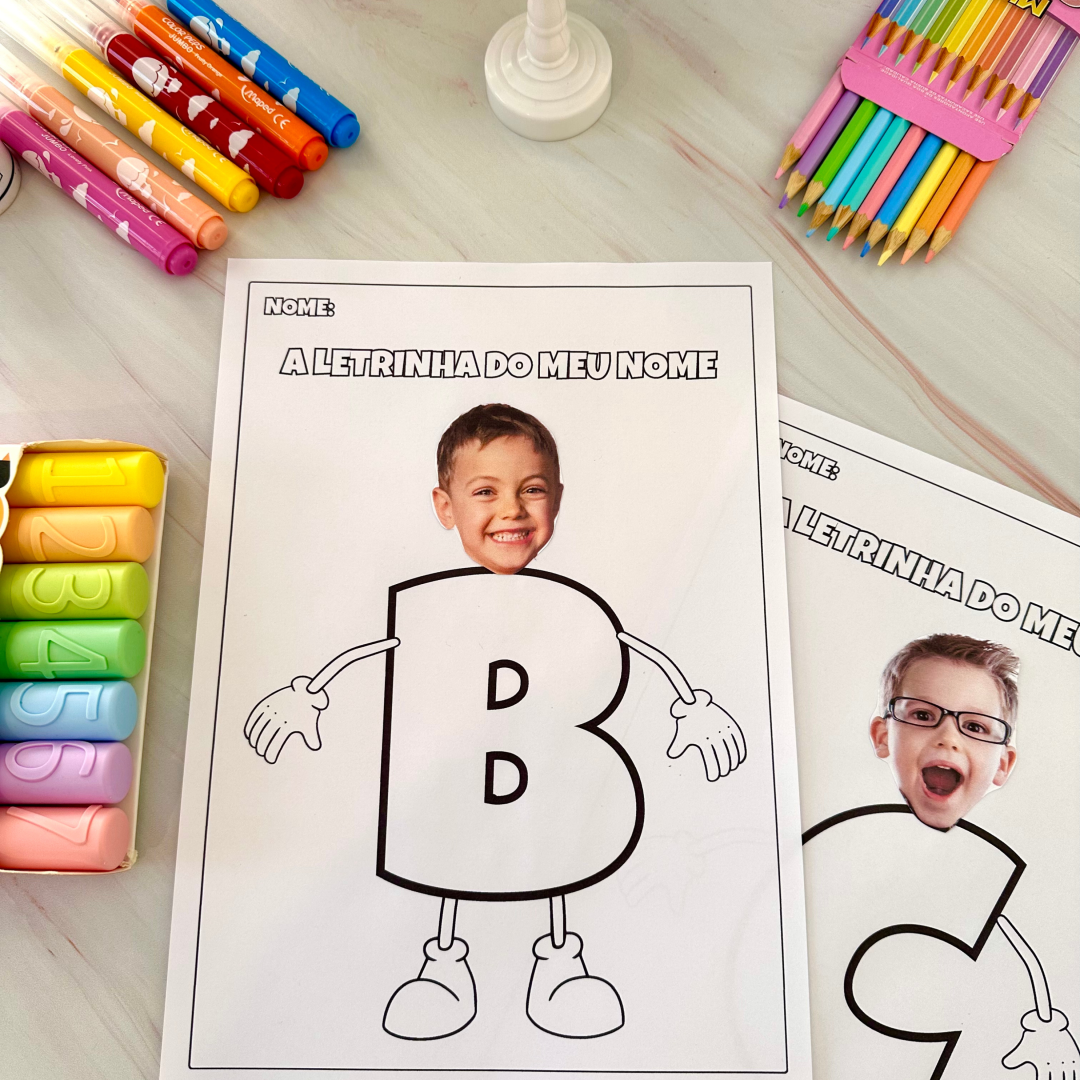 💖ATIVIDADE A LETRINHA DO MEU NOME P/IMPRIMIR