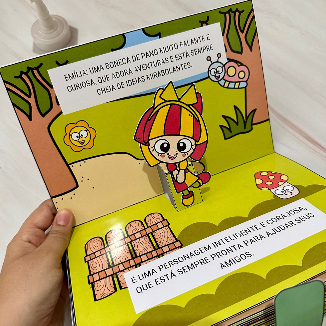 💚HISTÓRIA PARA IMPRIMIR SÍTIO DO PICA PAU AMARELO- LIVRO 3D