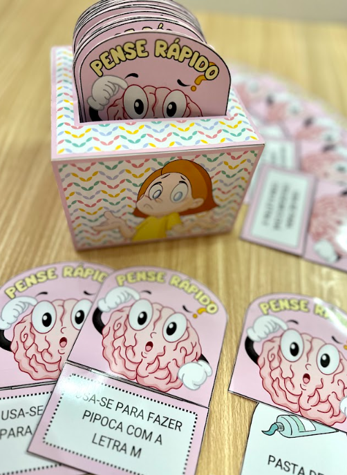 ⭐BRINCADEIRA ALFABETIZAÇÃO-O Arquivo Pense Rápido inclui 36 adivinhas PRONTO PARA IMPRESSÃO⭐