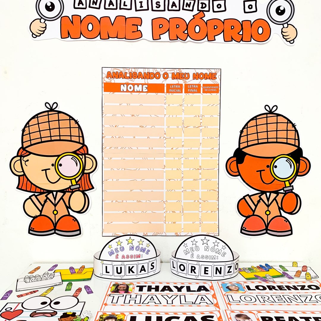 ⭐ARQUIVO Nome Próprio para trabalhar o conteúdo com crianças da Educação Infantil.