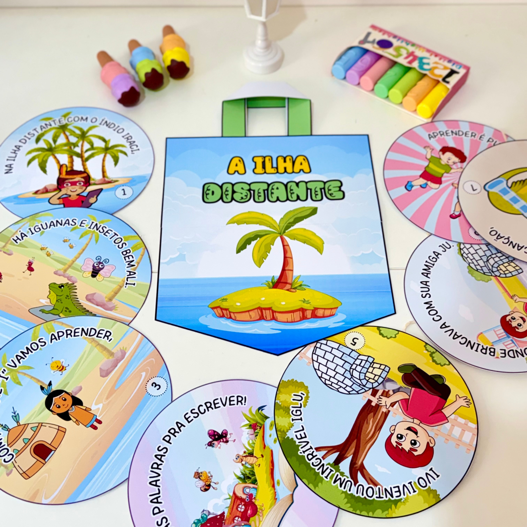 🩷ARQUIVO PARA TRABALHAR  VOGAL I -Sacola para contação de História para trabalhar a Vogal I-PRONTO P/IMPRESSÃO