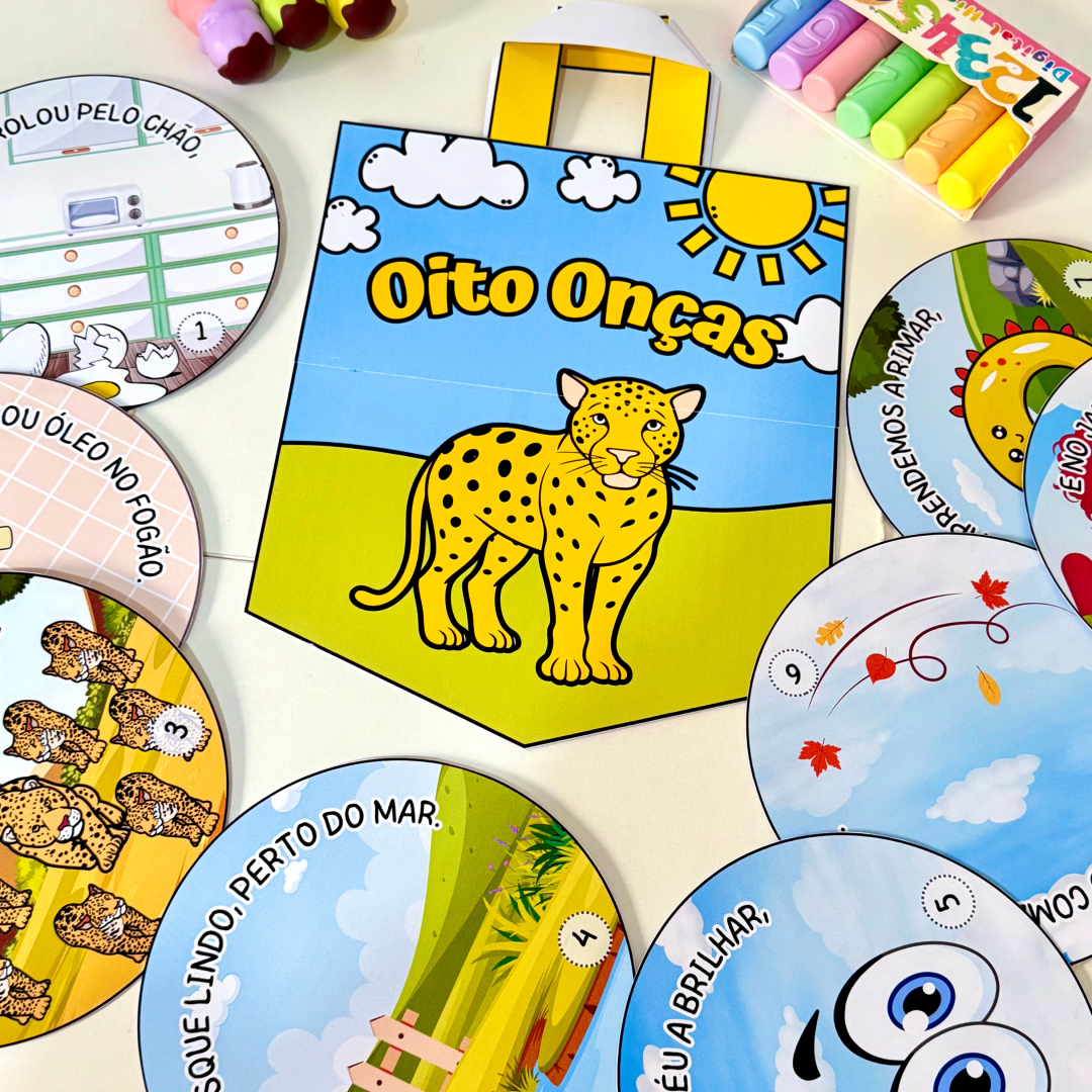 🩷ARQUIVO PARA TRABALHAR  VOGAL O -Sacola para contação de História para trabalhar a Vogal O-PRONTO P/IMPRESSÃO