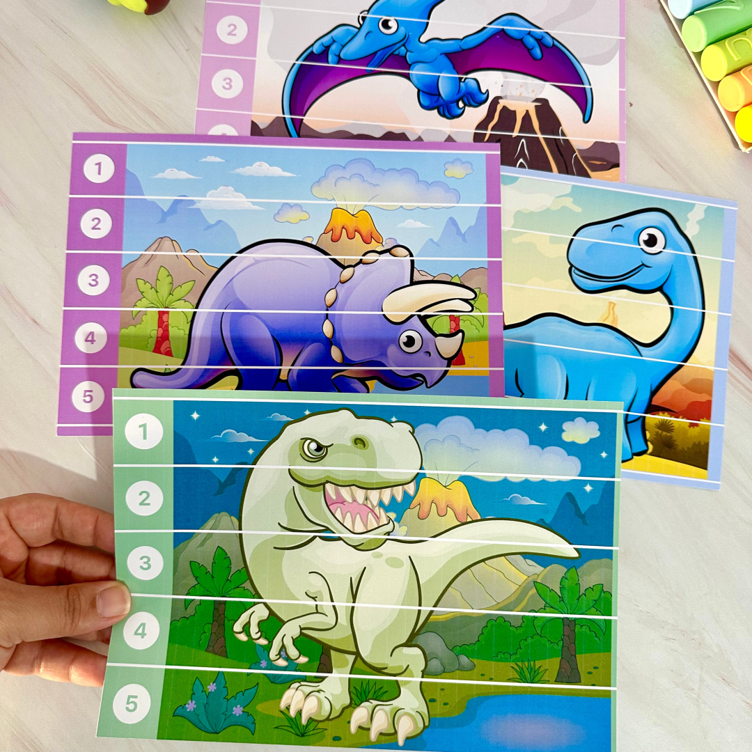 💖QUEBRA - CABEÇA DINOSSAURO -EDUCAÇÃO ESPECIAL PRONTO PARA IMPRESSÃO 💖