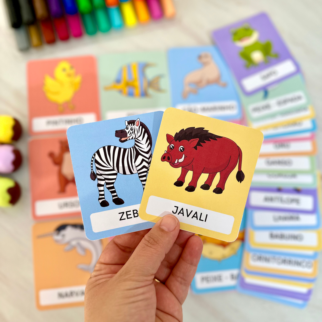 💖ARQUIVO CARDS ANIMAIS ideal para trabalhar o reconhecimento e a memorização dos nomes de diferentes animais com crianças da Educação Especial