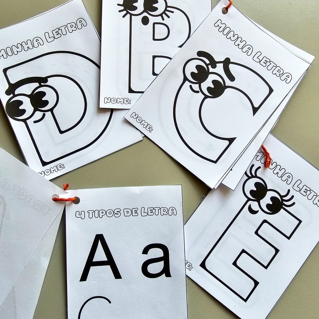 💛APOSTILA MINHA LETRINHA ALFABETO COMPLETO 26 PÁGINAS  PRONTO PARA IMPRIMIR