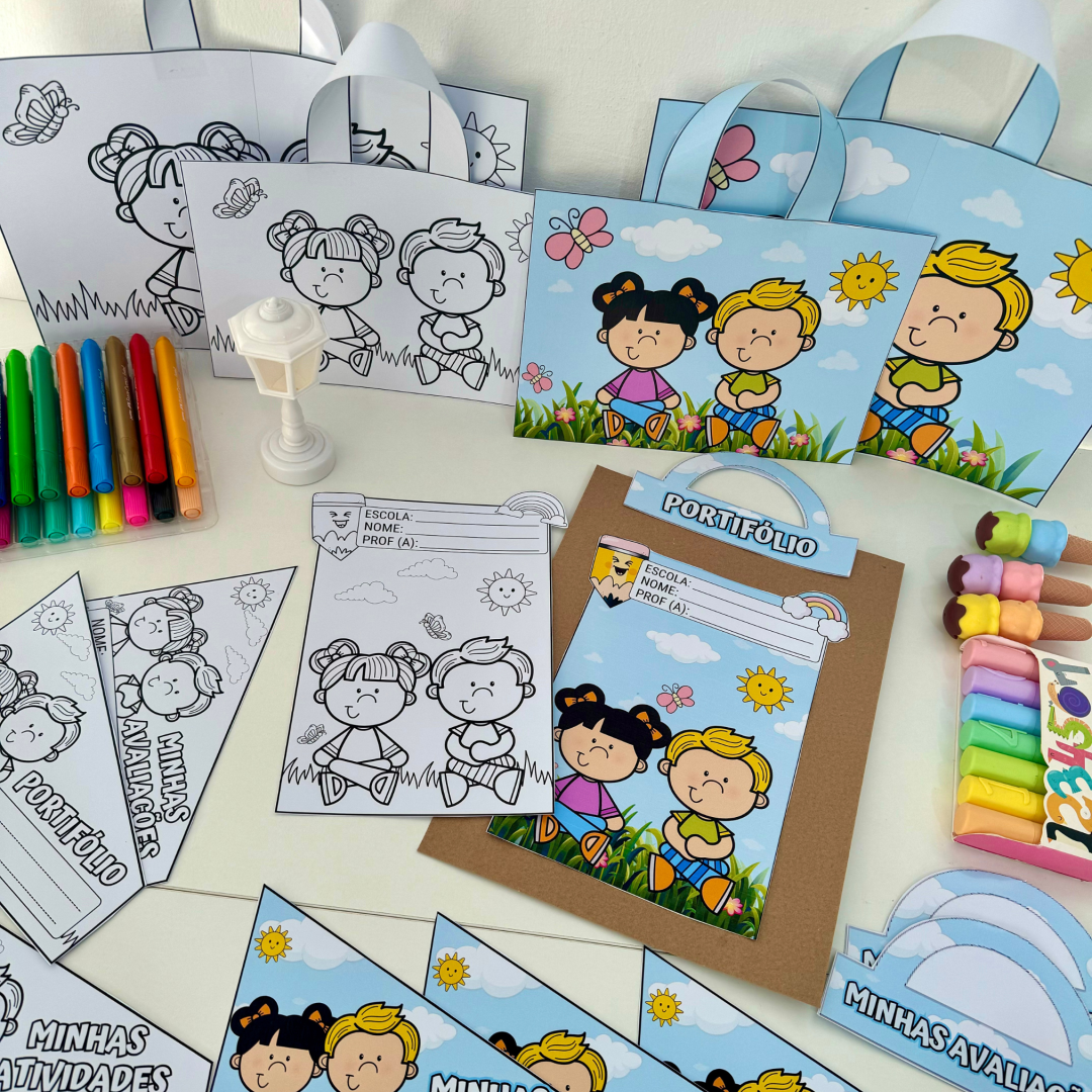 😍CAPAS ATIVIDADES EDUCAÇÃO INFANTIL KIT TEMA JARDIM