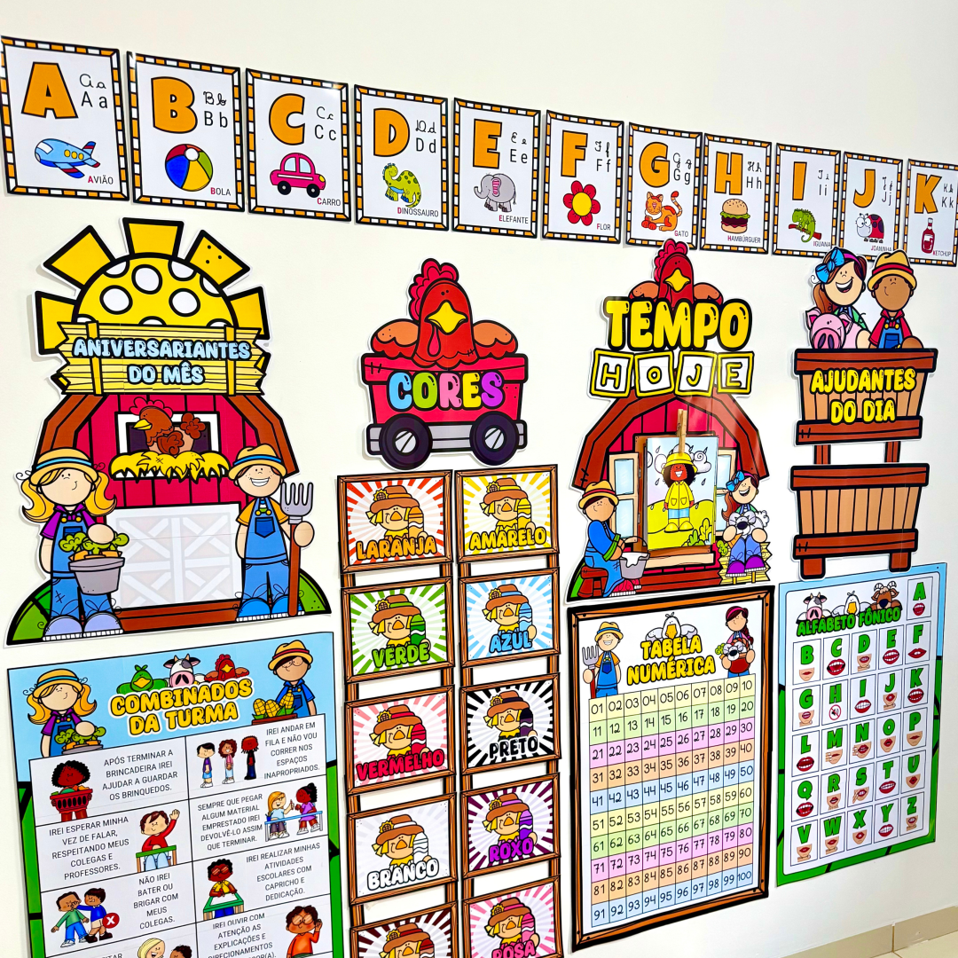 🌞KIT SALA PARA IMPRIMIR FAZENDINHA -KIT SALA COMPLETO