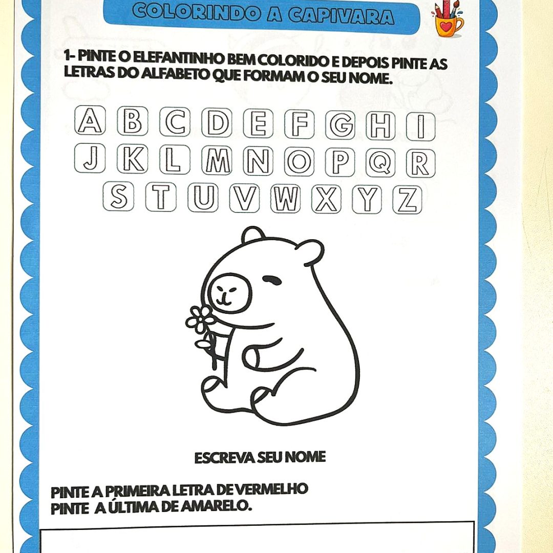 📙PROVA DIAGNÓSTICA 1º ANO PRONTO PARA IMPRIMIR 5 PÁGINAS