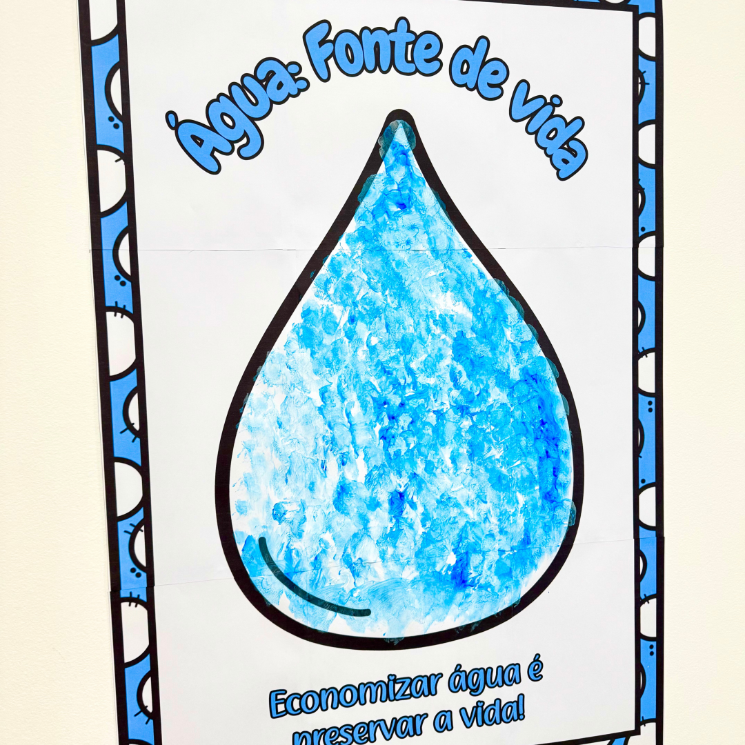 💧PAINEL DIA DA ÁGUA PAINEL COLAVORATIVO PARA IMPRIMIR