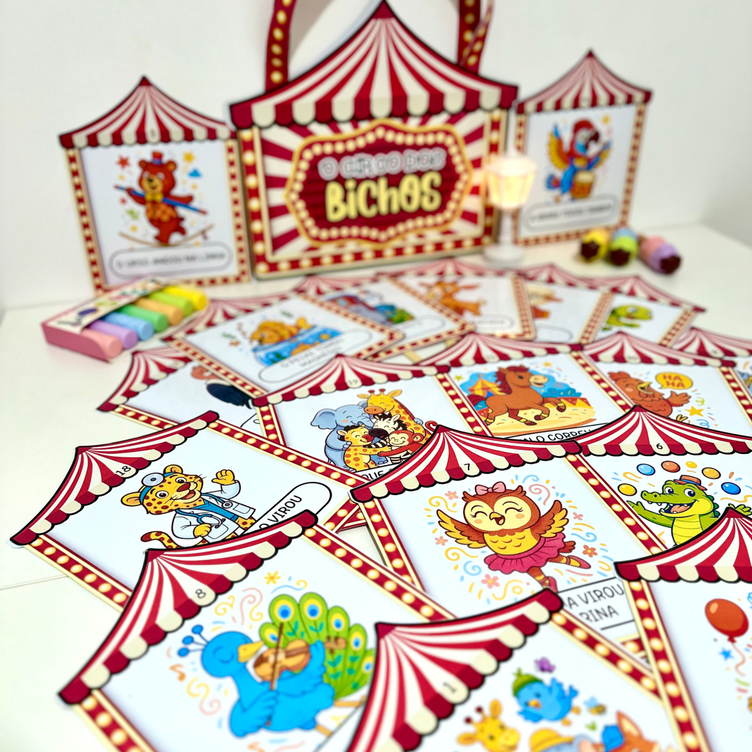 😍LEITURA DIVERTIDA História Rimada na Sacola O Circo dos Bichos