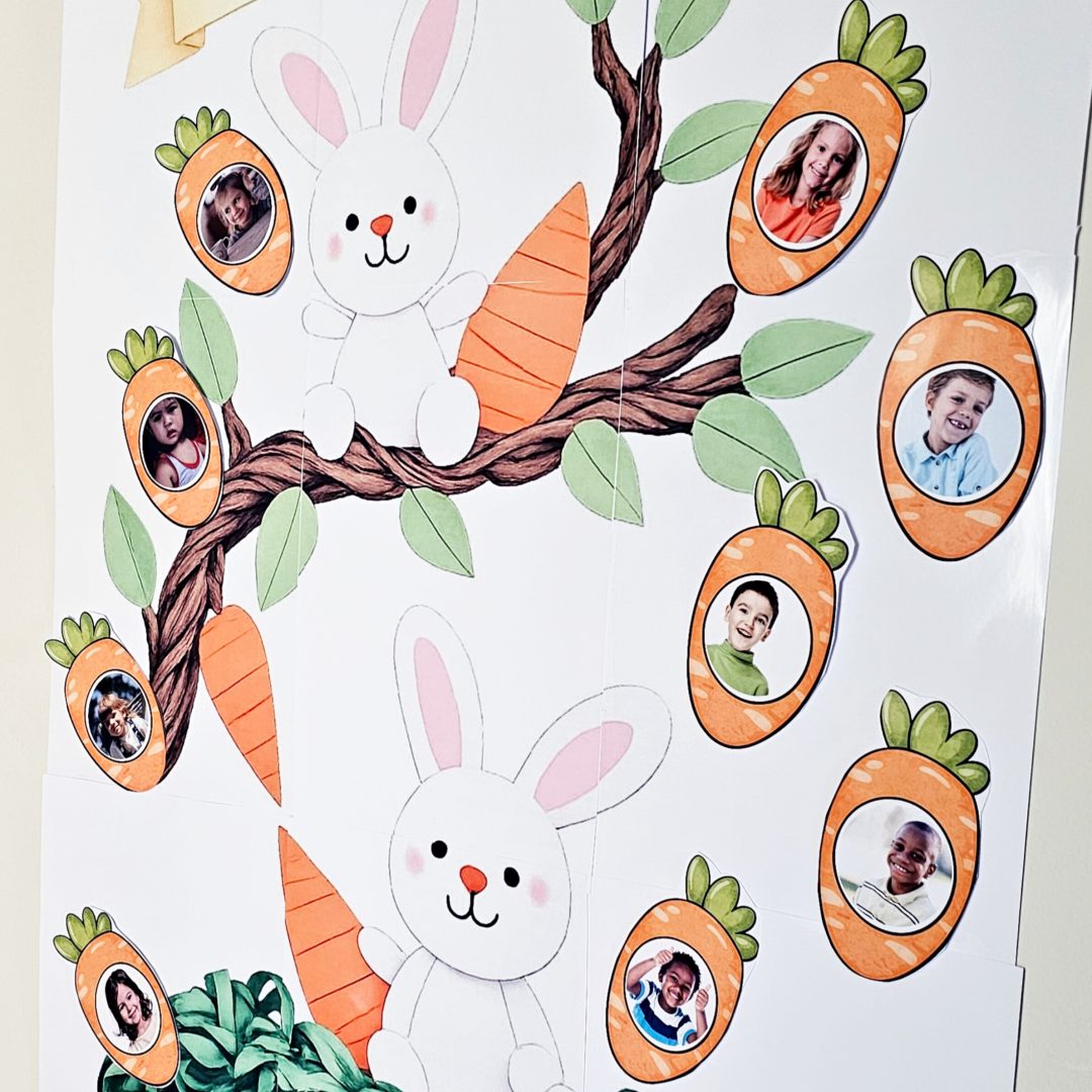 PAINEL PÁSCOA PARA IMPRIMIR COM ESPAÇO PARA COLOCAR FOTO