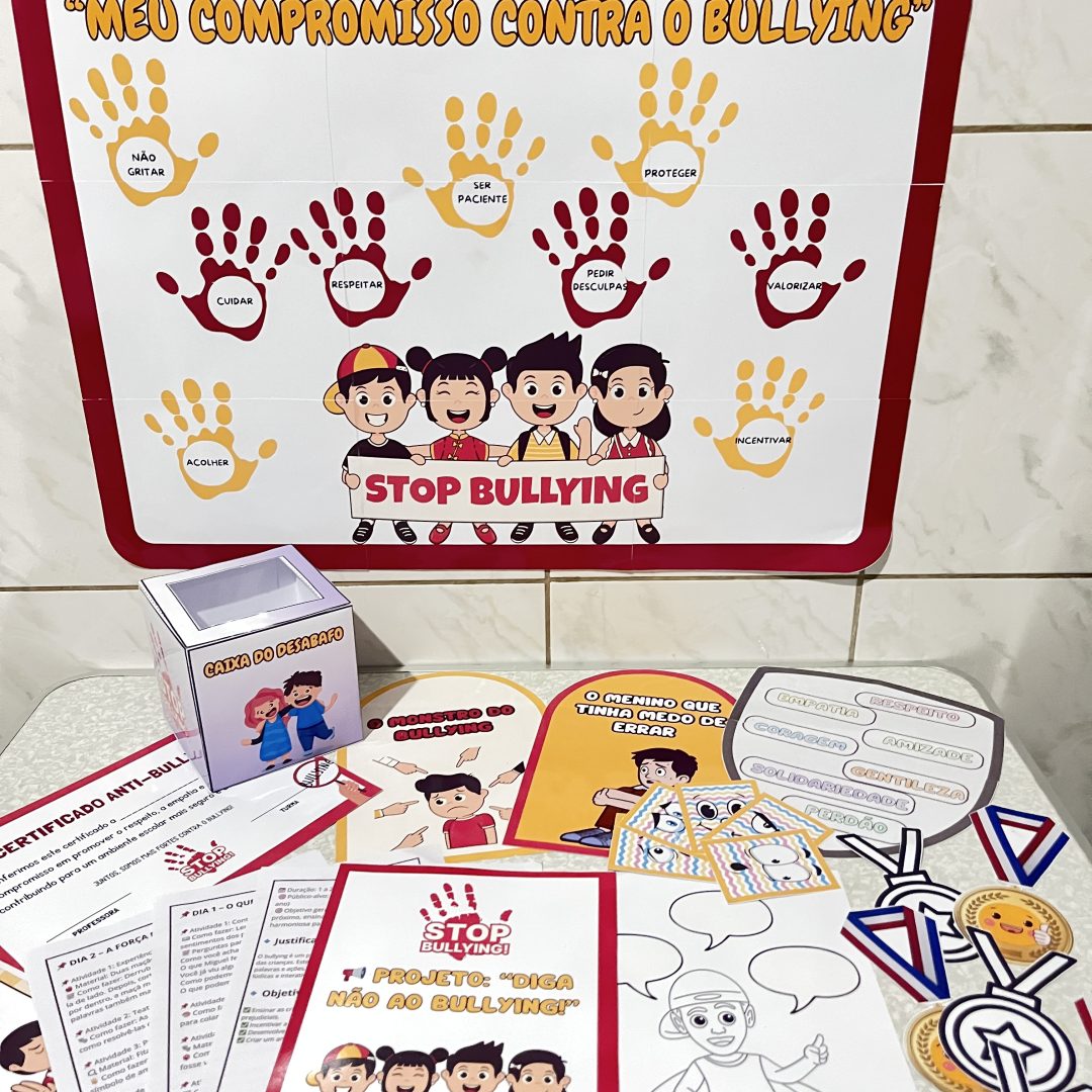 PROJETO BULLYING NA ESCOLA DIGA NÃO AO BULLYING PRONTO PARA IMPRIMIR
