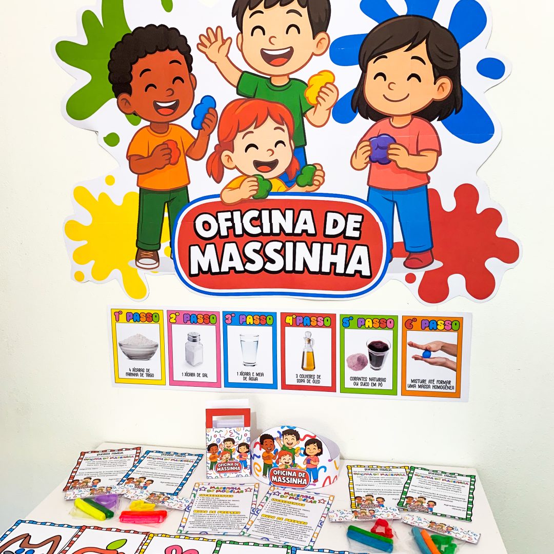 OFICINA DE MASSINHA EDUCAÇÃO INFANTIL RECURSO PRONTO PARA IMPRIMIR