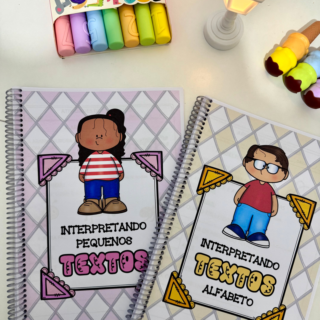 🌟INTERPRETANDO TEXTOS COMBO APOSTILAS PEQUENOS TEXTOS- FASE ALFABETIZAÇÃO PRONTO PARA IMPRIMIR